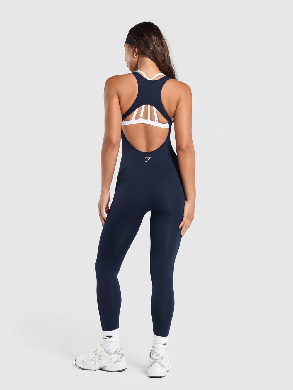 Gymshark Everyday Sleamless All In One Jumpsuit Size L Navy